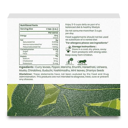 Miniatura 2 de Shivamastu Té de hierbas Ayurveda Tummy Tonic - 20 bolsas de té  Con extractos de menta y haritaki  Apoya el bienestar digestivo y el