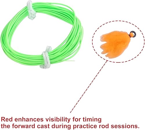 Miniatura 5 de Aventik Caña de Pesca con Mosca de Práctica de 4'0'' para Principiantes de 3 Piezas para Pesca Deportiva