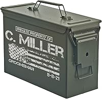 Vista 1 de Daylor Caja de almacenamiento de latas de munición grabada personalizada (30 Cal)