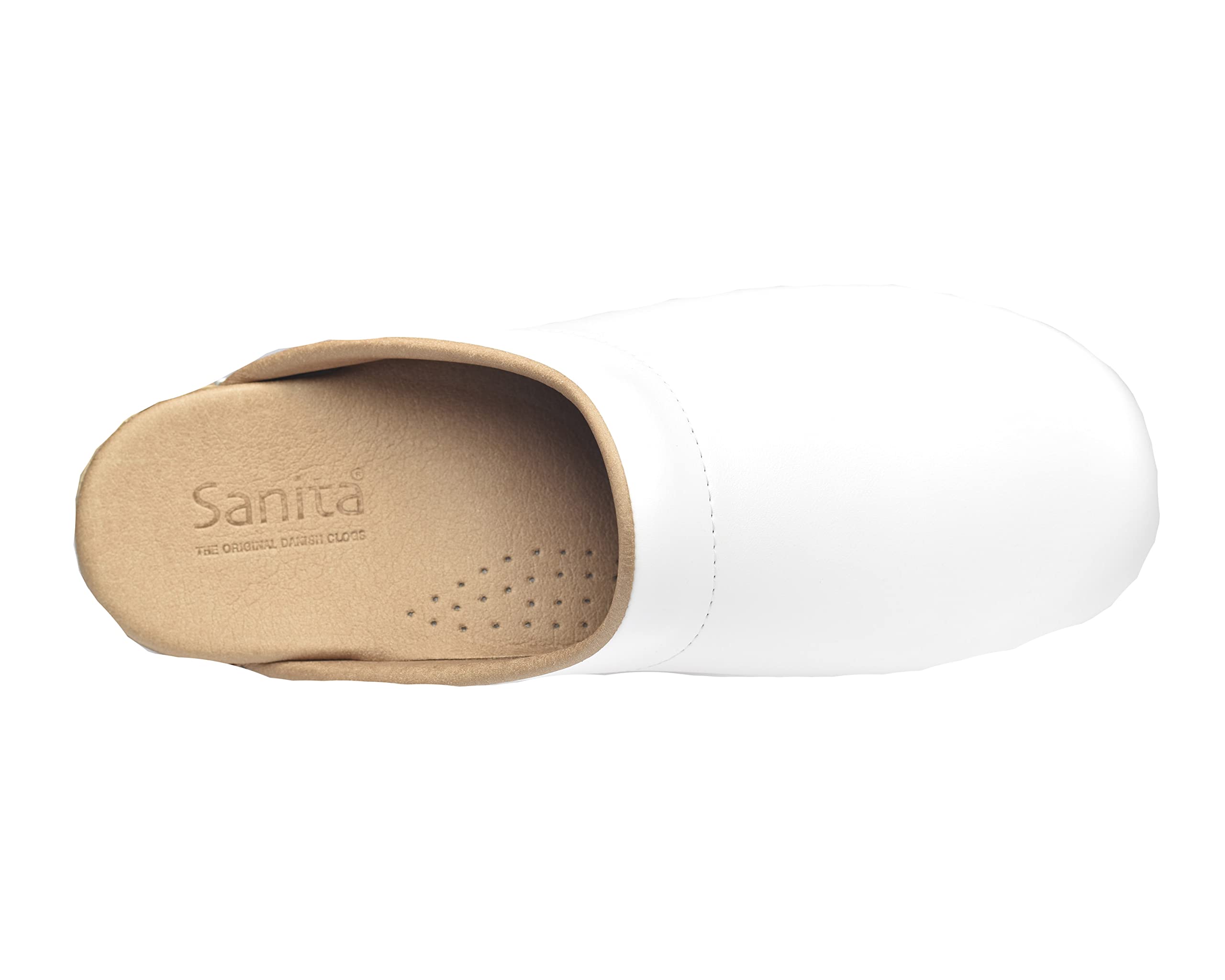 Sanita | Sandra offener Clog | Original handgemacht | Flexible Leder-Clogs für Damen | Anatomisch geformtes Fußbett mit weichem Schaum