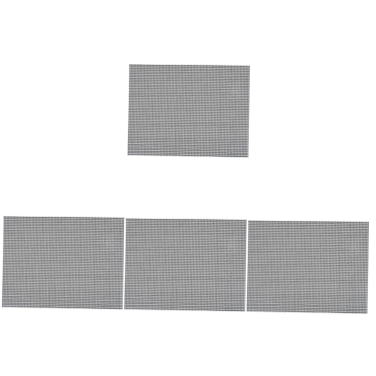 Alipis 4pcs Barbecue Wire Pad Outdoor Grill Mat Barbecue Net Grill Pads Barbecue Mesh Mats Bbq Mesh Mat Barbecue Supplies Barbecue Grill Pad Bbq Mesh Pad Mesh Grill Mats Glass Fiber