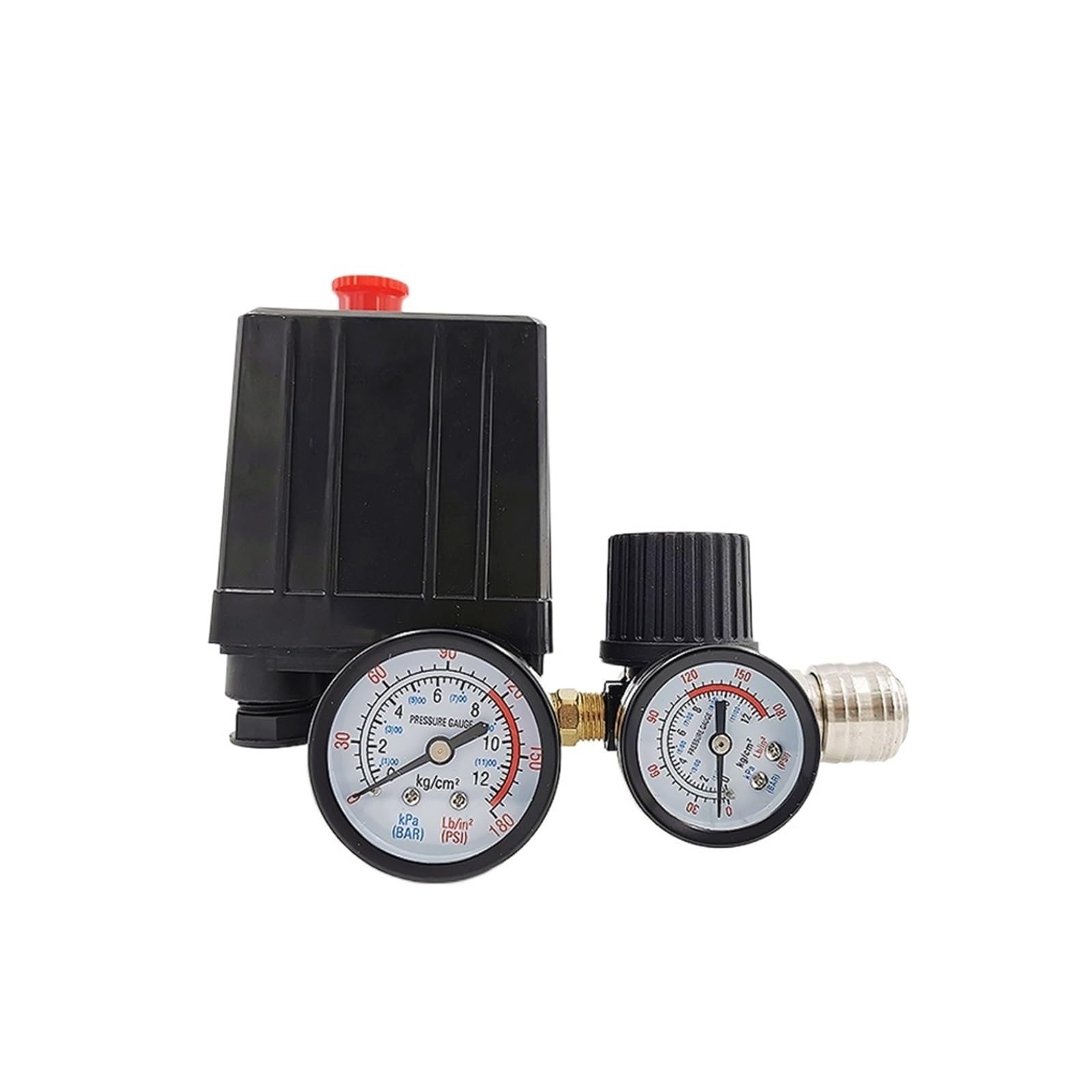 240 V / 380 V Dauerhafter Regler Duty Air Compressor Pump Druckschalter Regelventil 7,25-125 PSI mit Manometer (Color : 220V)