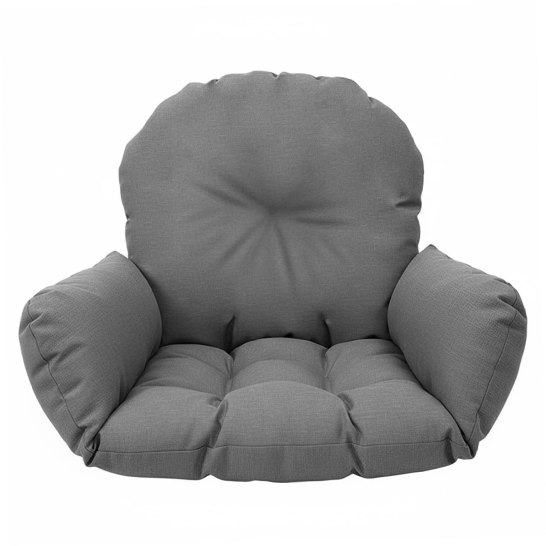 Neptuiby Egg Chair Cushion Replacement Egg Chair Cushion Swing Hanging Thickened & Oversized Hanging with Breathable Cotton Linen Cover Soft