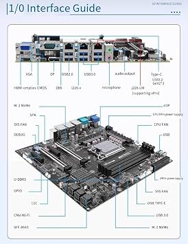 Q670 Micro ATX Motherboard 8-Bay NAS(LGA1700, 12th/13th/14th Gen. Desktop Processor), 4* U-DIMM DDR5 MAX 4 * 32GB, 2*M.2 NVMe, 12* SATA 3.0, 1*Type-C 20Gbps, 6*USB, DP/HDMI/VGA/eDP, COM Port