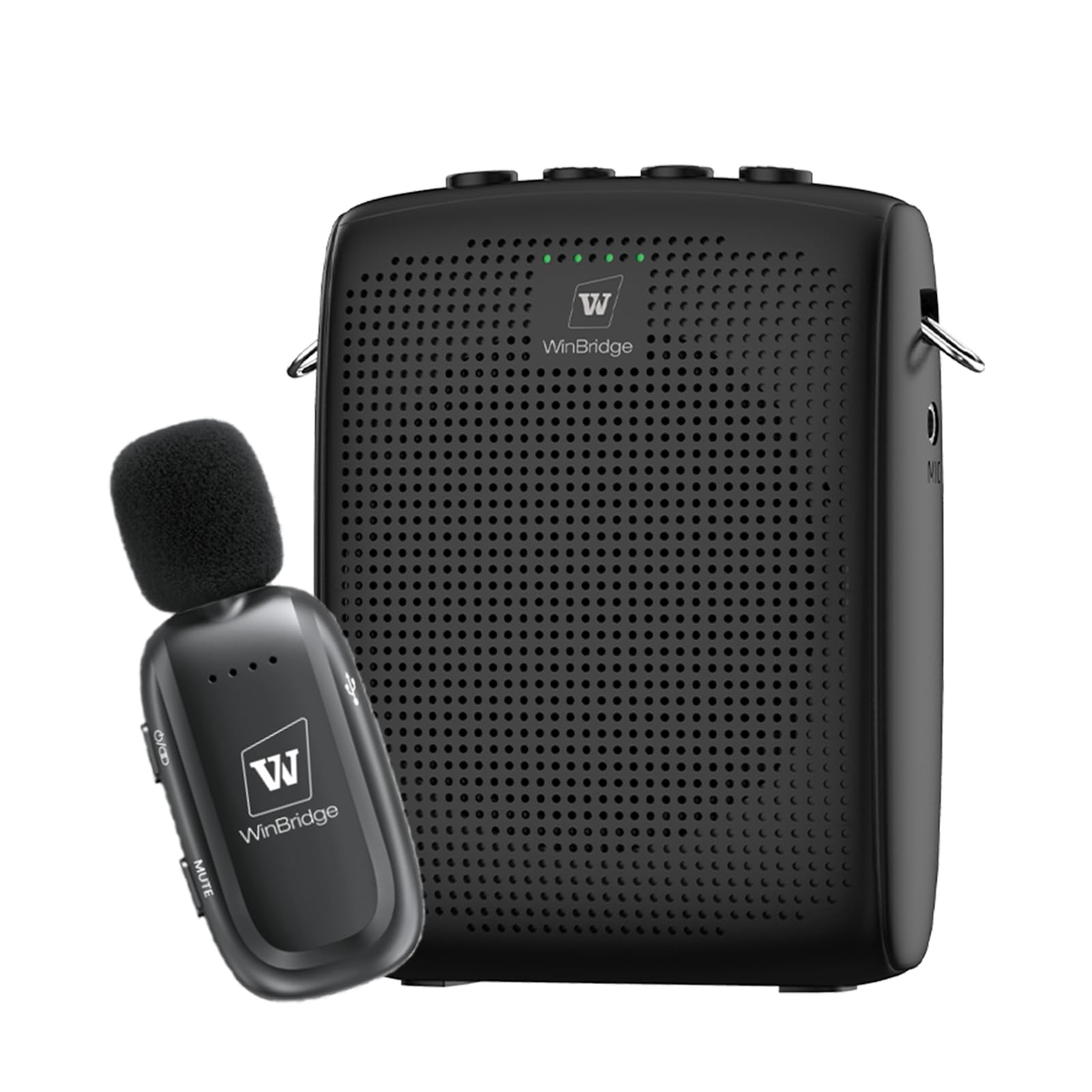 Amazon | WWINBRIDGE ポータブルスピーカー付きマイク 15W ハンズ