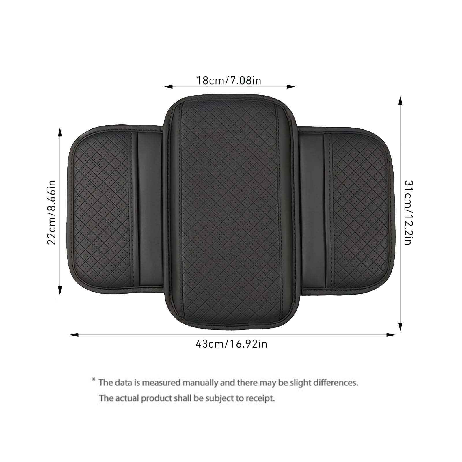 Copri Bracciolo Auto, per Suzuki S Cross Scross 2014-2025 2026 AntiGraffio Impermeabile Centrale Bracciolo Pad Pelle Center Console Protezione Cuscino,A