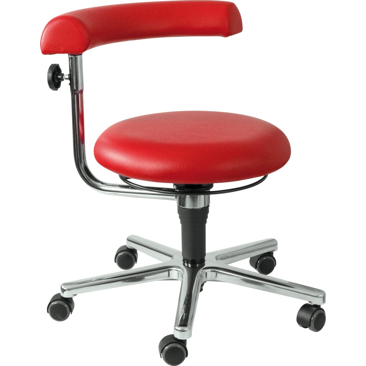 EDUPLAY Erzieher/in Stuhl, 34-41 cm, Ø 61 x 41 cm, rot