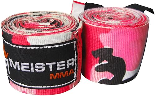 Miniatura 1 de Vendas para mano semielásticas de 180 pulgadas Meister Adult, vendas para MMA (artes marciales mixtas) y boxeo (par) todos los colores