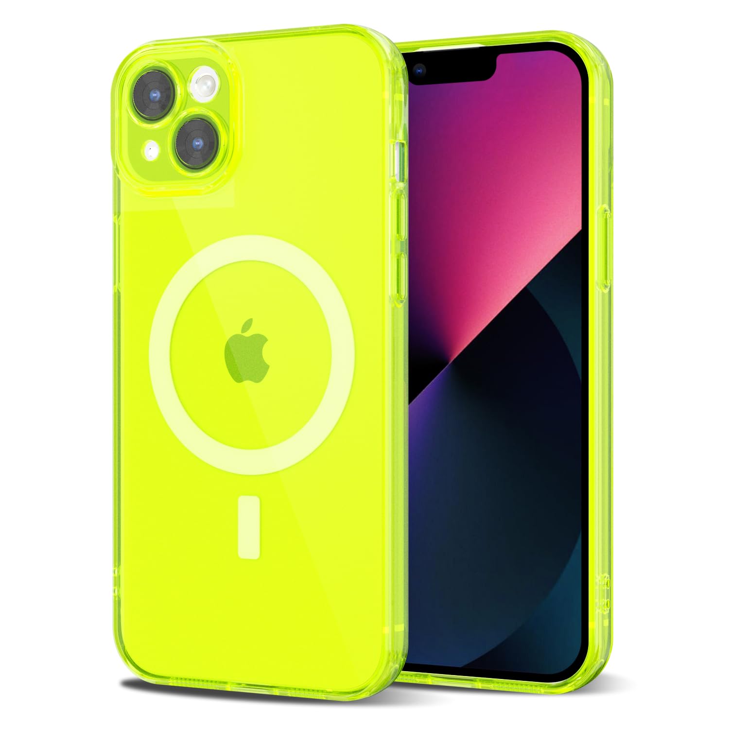 Svanove for iPhone 13 Mini Case Clear Compatible with Magsafe Silicone, Bright Transparent Thin Magnetic Mag Safe Case Cute, Girly Trendy Slim Hard