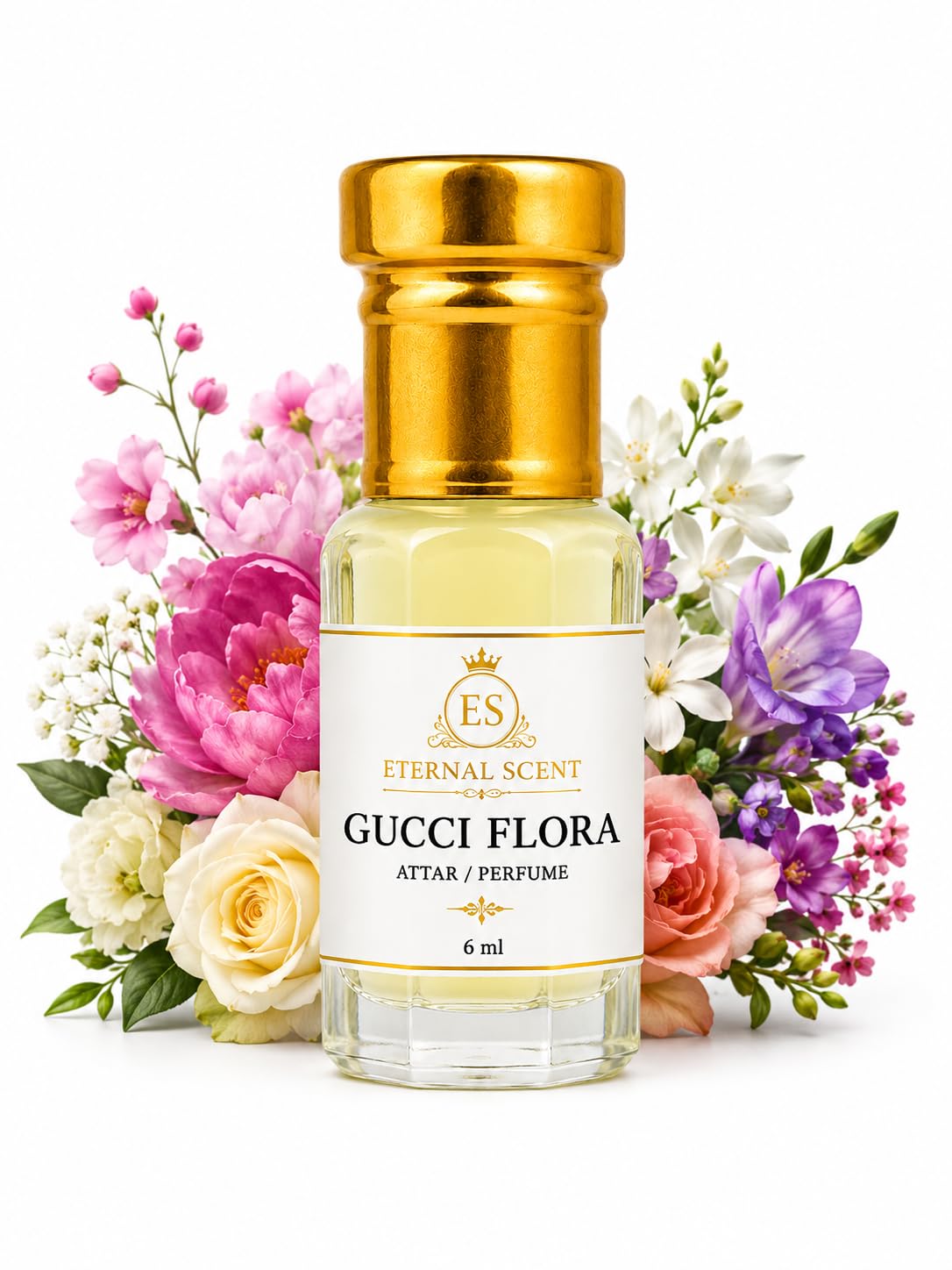 Eternal Scent SRK'S Attar for Men & Women | Arabic & French Blend | Rose, Musk, Amber & Wood Fragrance Notes | Long-Lasting Non-Alcoholic Roll-On Attar | Ideal Gift |6ML Pack (Gucci Flora)-image-13