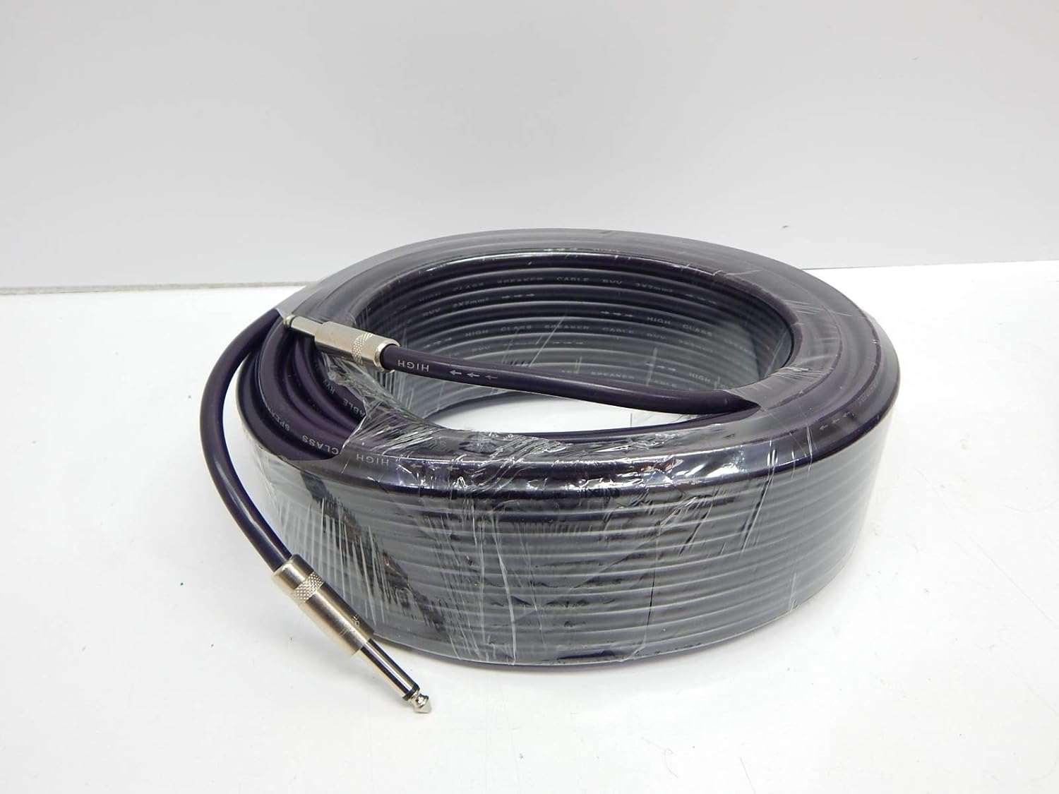Pro 100 Feet 12AWG 1/4" to 1/4" Speaker Cable - Heavy Duty 100ft 12 Gauge Speaker Wire Cord for Audio Amplifier - Single