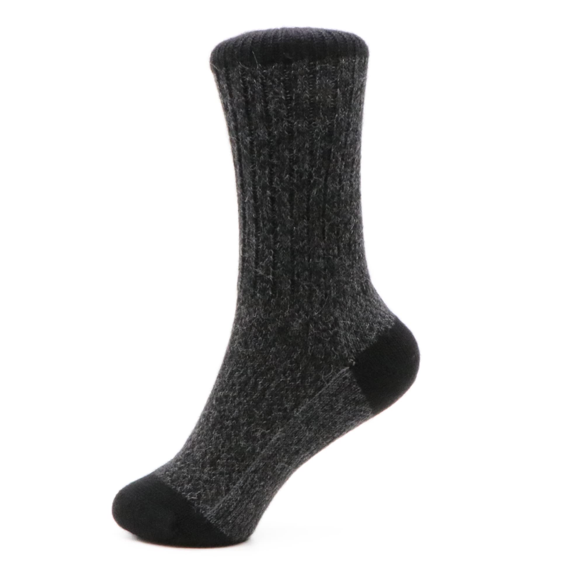 Nootkas Alpaca Wool Crew Socks for Men Women Thermal Moisture-Wicking Soft Winter Hiking Socks