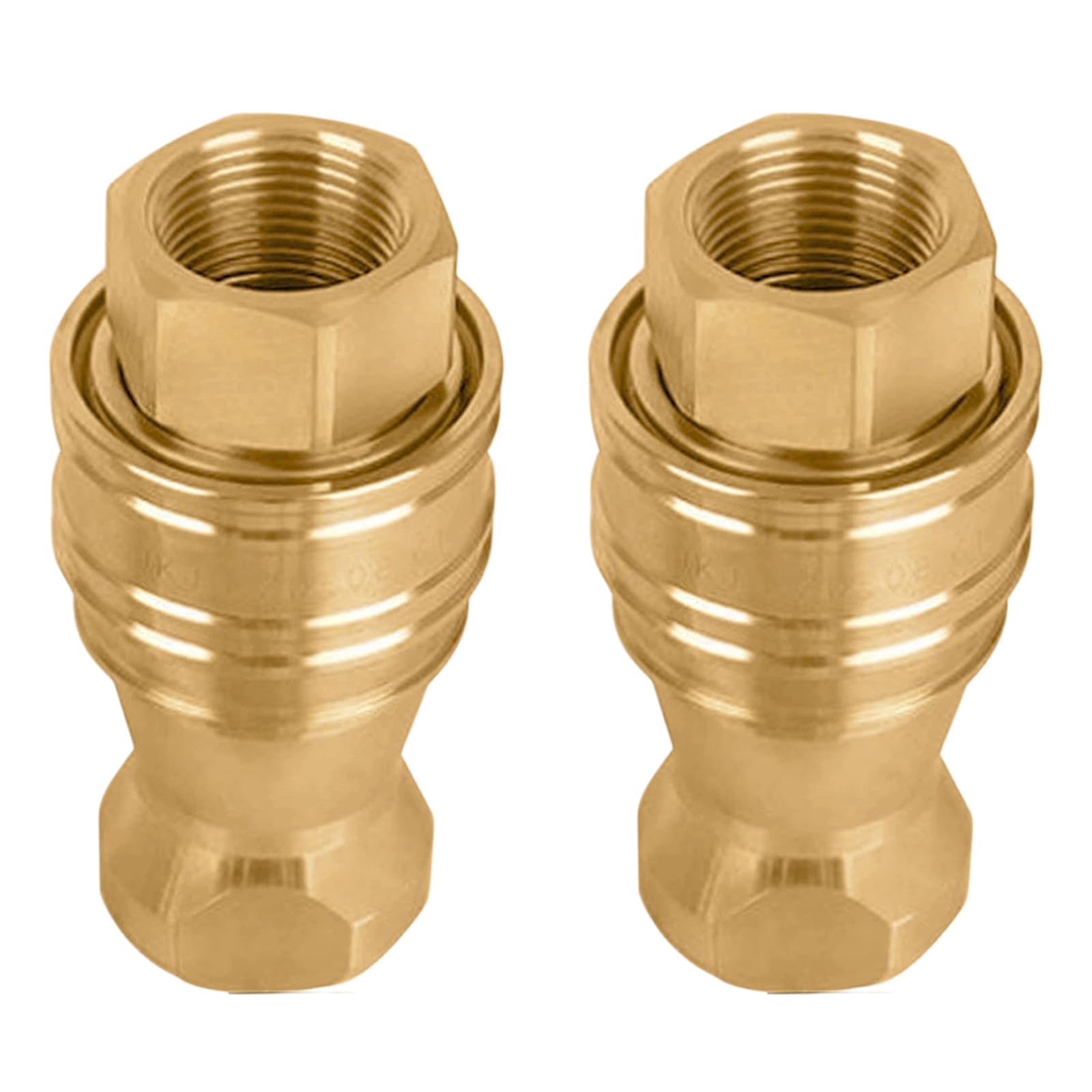 Durablity Bronze - Juego de 4 accesorios de desconexión rápida a prueba de fugas para compresores, ajuste de bronce
