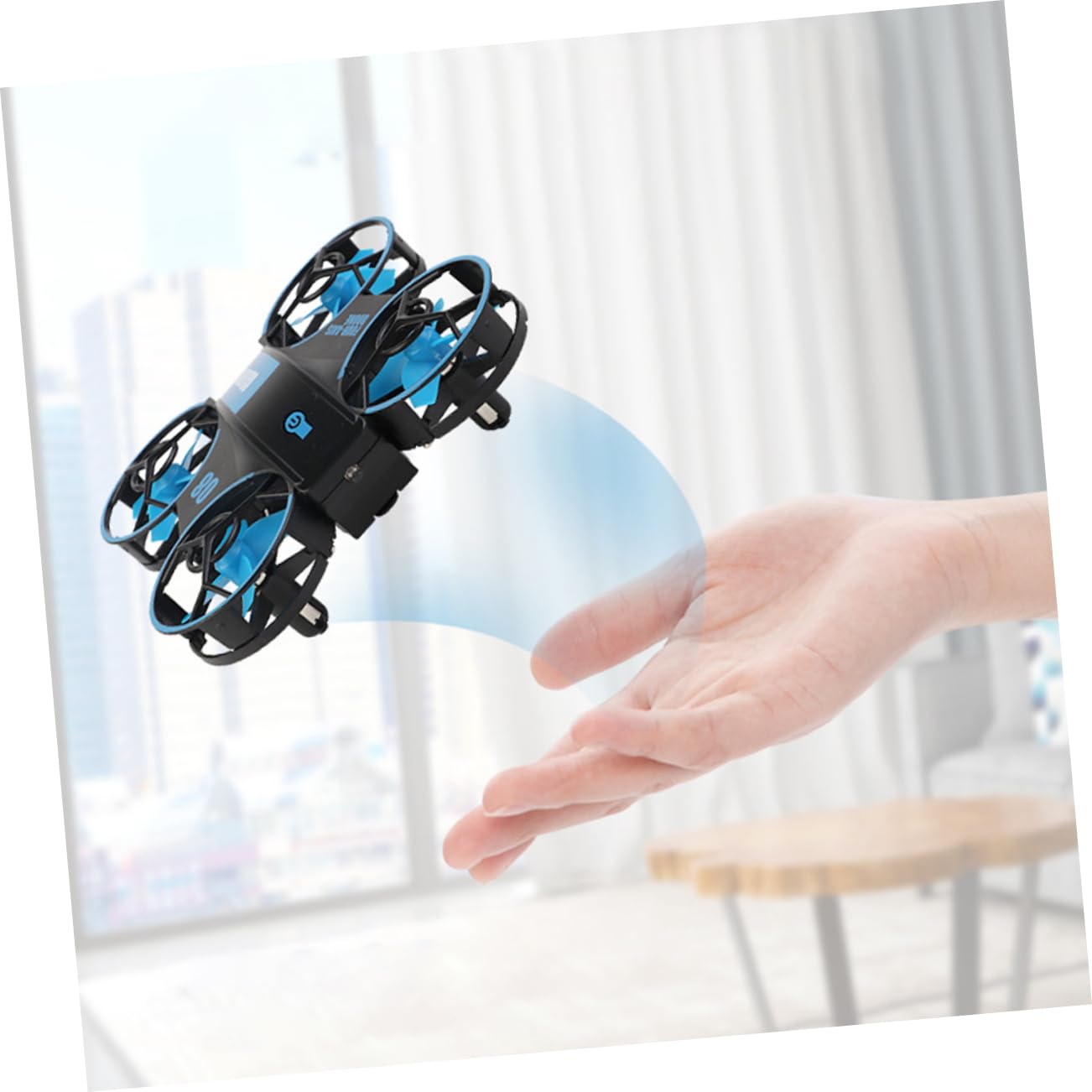 Abaodam Mini Drone Telecomandato Rc Quadcopter Luci Led, Batteria Integrata 3.7v 300mah, Resistente Agli Urti, Materiale Abs, per Giochi al Chiuso e All'aperto