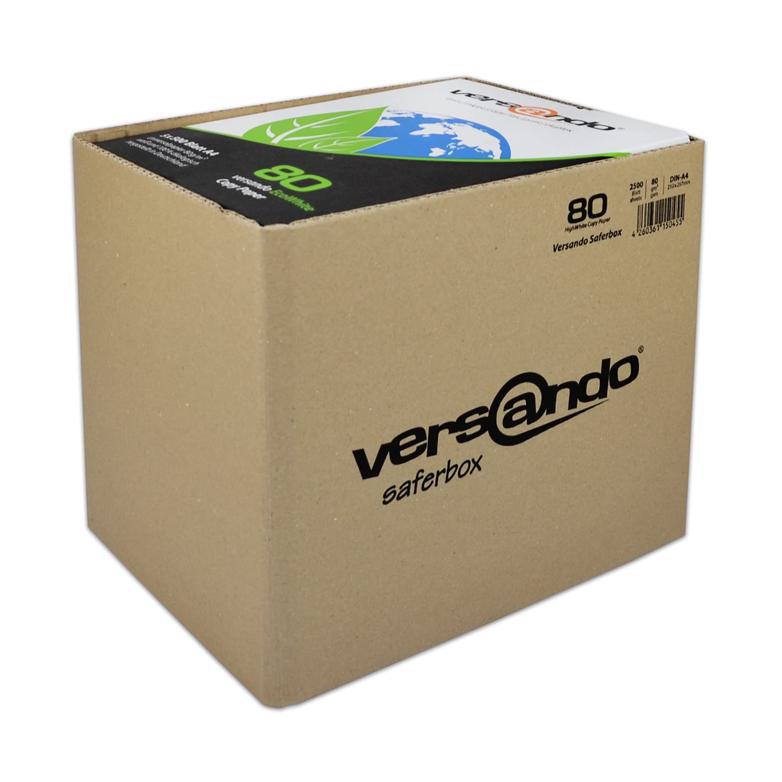 versando EcoWhite 2.500 hojas de papel ecológico A4, 80 g/m² color blanco
