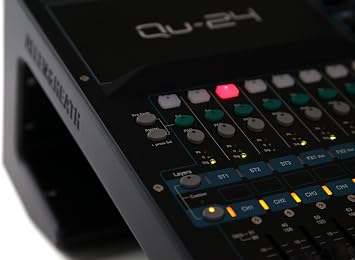 Allen & Heath QU-24C 30 In/24 Out Compact Digital Mixer, Chrome Edition