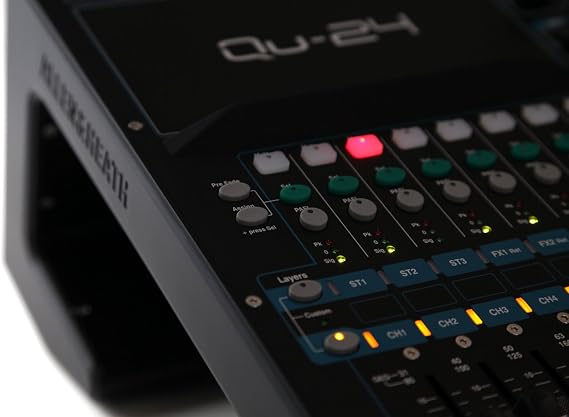 Allen & Heath QU-24C 30 In/24 Out Compact Digital Mixer, Chrome Edition