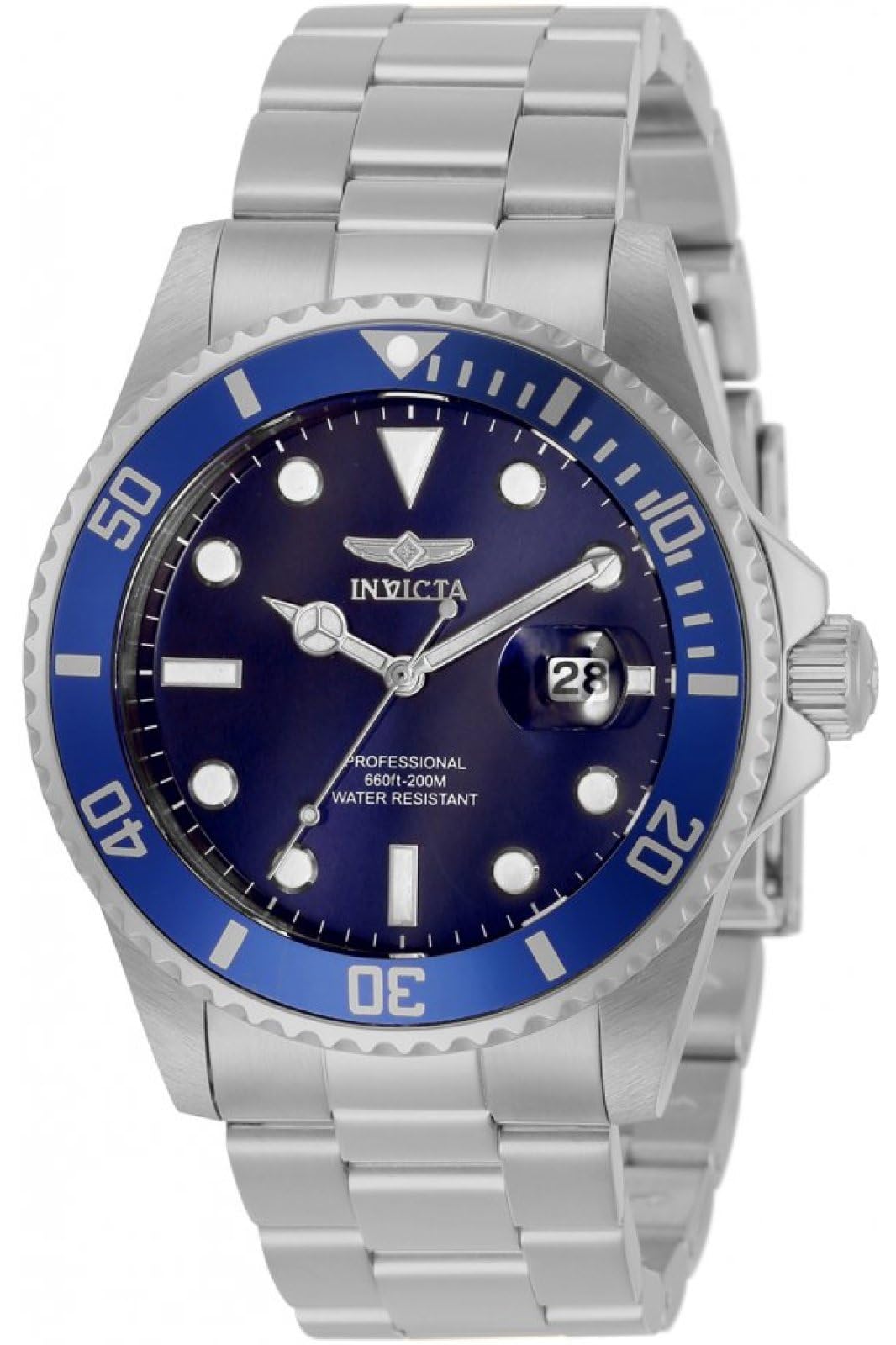 Invicta Stainless Steel Analog Blue Dial Men Watch-33267, Silver Band (B08FF82GNQ) Amazon Price History, Amazon Price Tracker