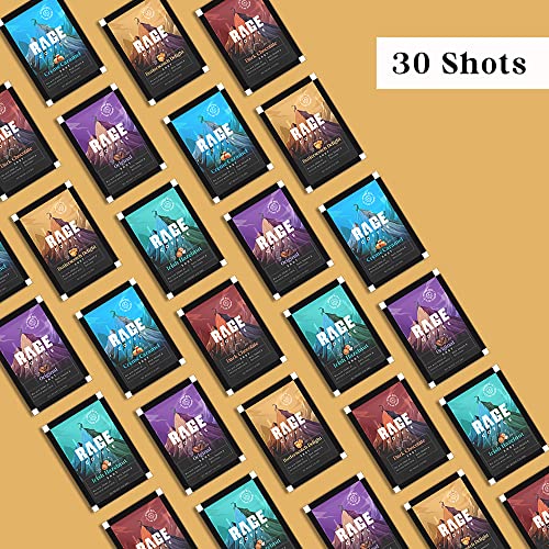 Image of Rage Coffee - 3.25 GMS x 30 Sachet Shots Assorted - Premium Arabica Instant Coffee (Pack of 30 Shots) | Hazelnut Coffee, Dark Chocolate Coffee, Caramel Coffee, Butterscotch Coffee & Original Blend