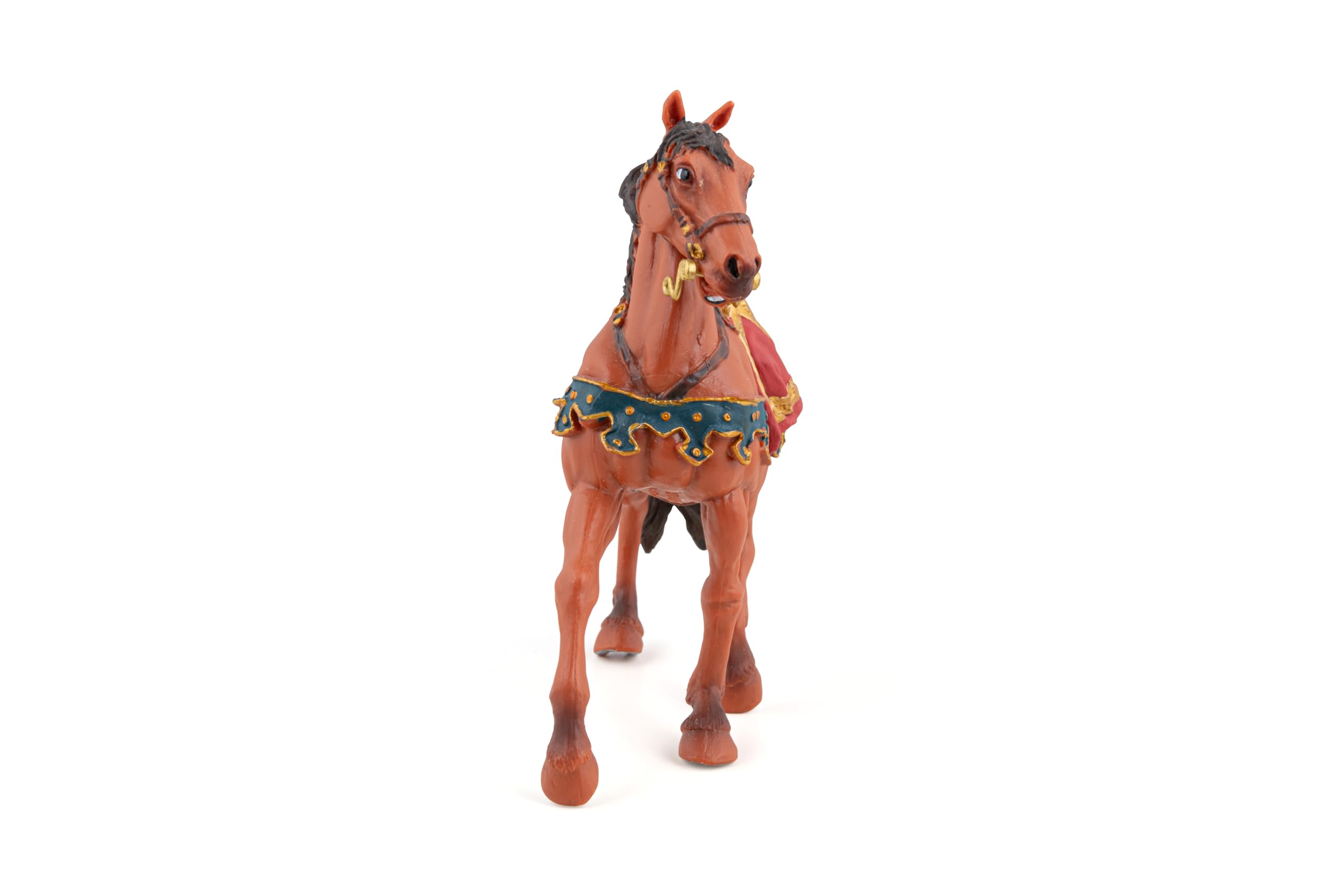 Papo HISTORICALS 39805-Cavallo di Giulio Cesare, Colore Marrone-Rosso, 39805
