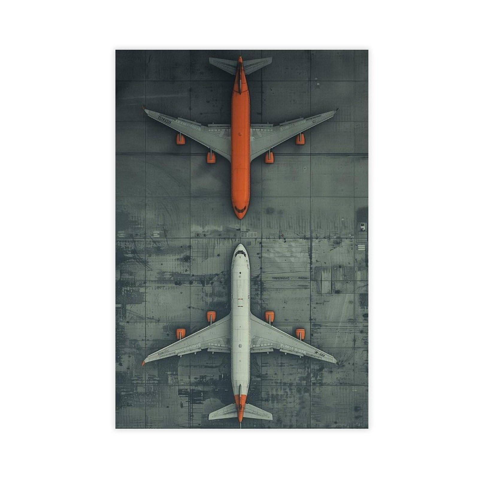 MRYCQ Modern Airplane Poster Canvas Poster for Bedroom Decor Gift