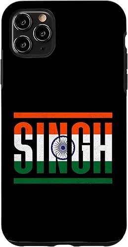 iPhone 11 Pro Max Singh Surname Family Pride India Flag Case