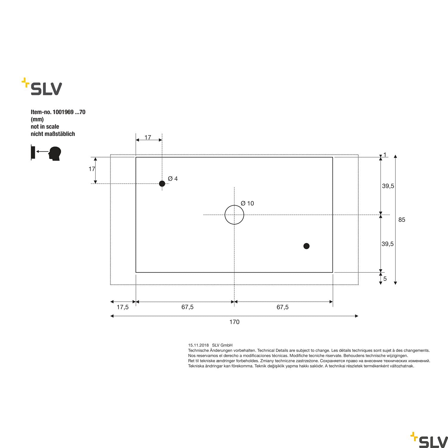 SLV Applique murale ANGOLUX SENSOR WL/éclairage pour murs, chemins, entrées, spot LED extérieur, lampe de jardin / IP44 3000 K 9,8 W 560 lm Anthracite