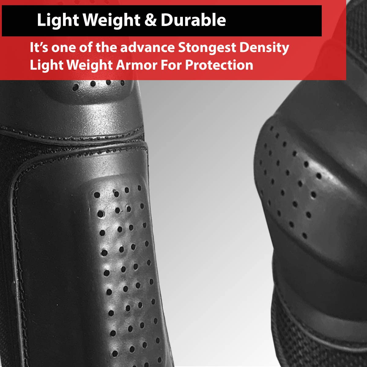 4PC CE Hard Removable Armor for Motorcycle Leather Textile Jackets All Brands Black — view 5