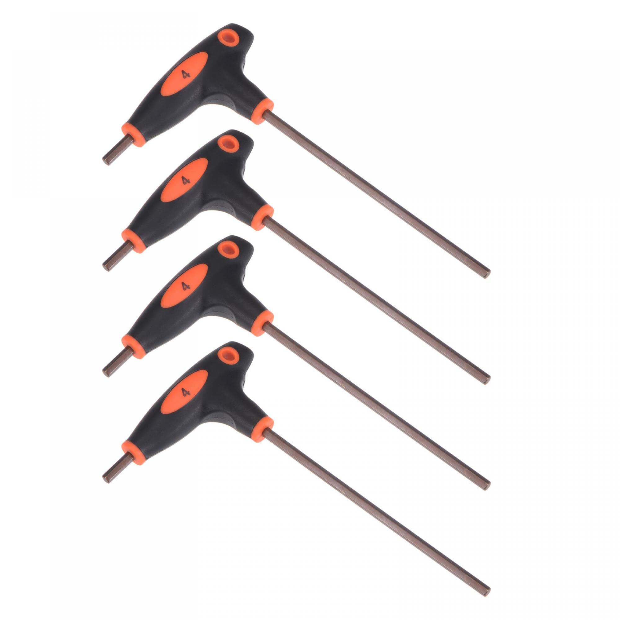 Clé Allen 4 mm acier S2 lot de 4 clé hexagonale métrique double extrémité