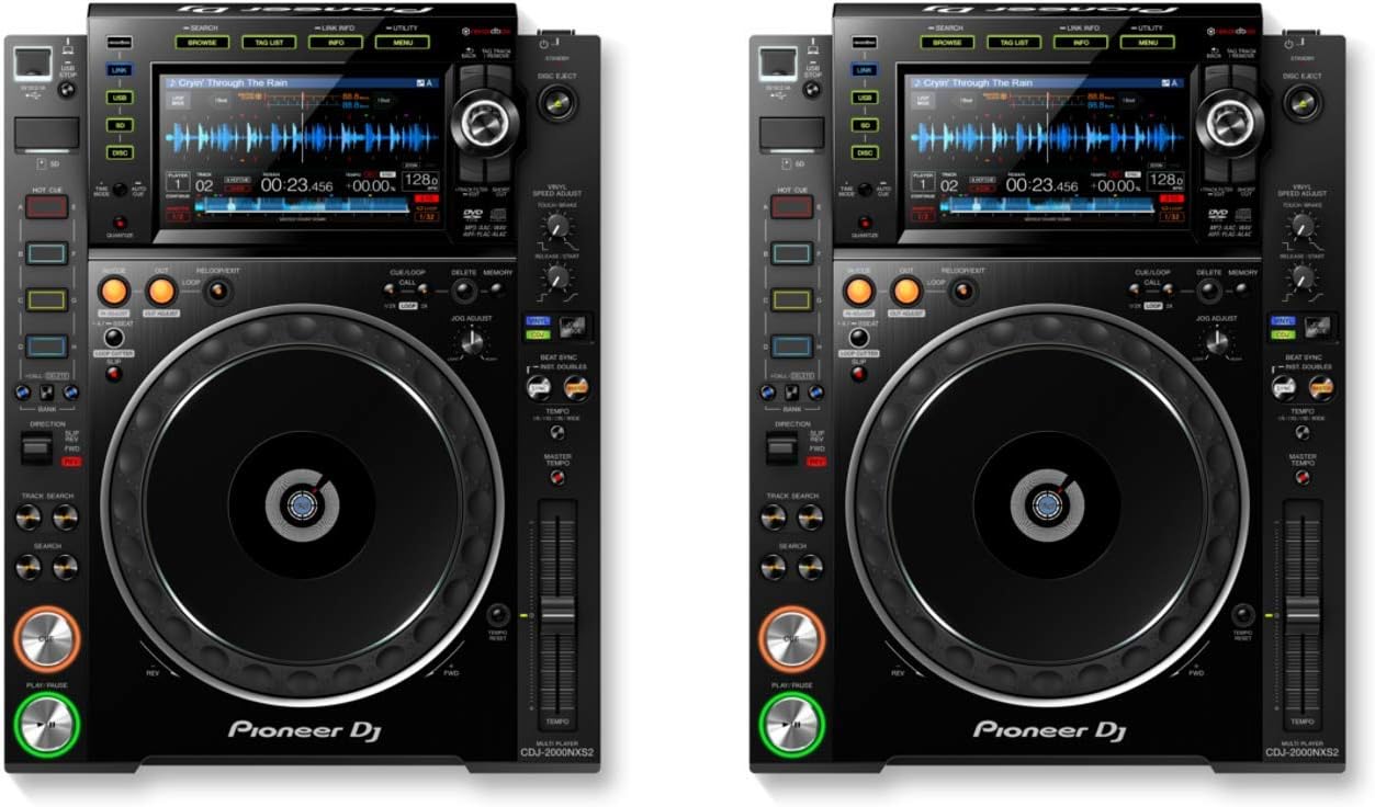 Pioneer DJ 2x CDJ-2000 NXS2 Bundle