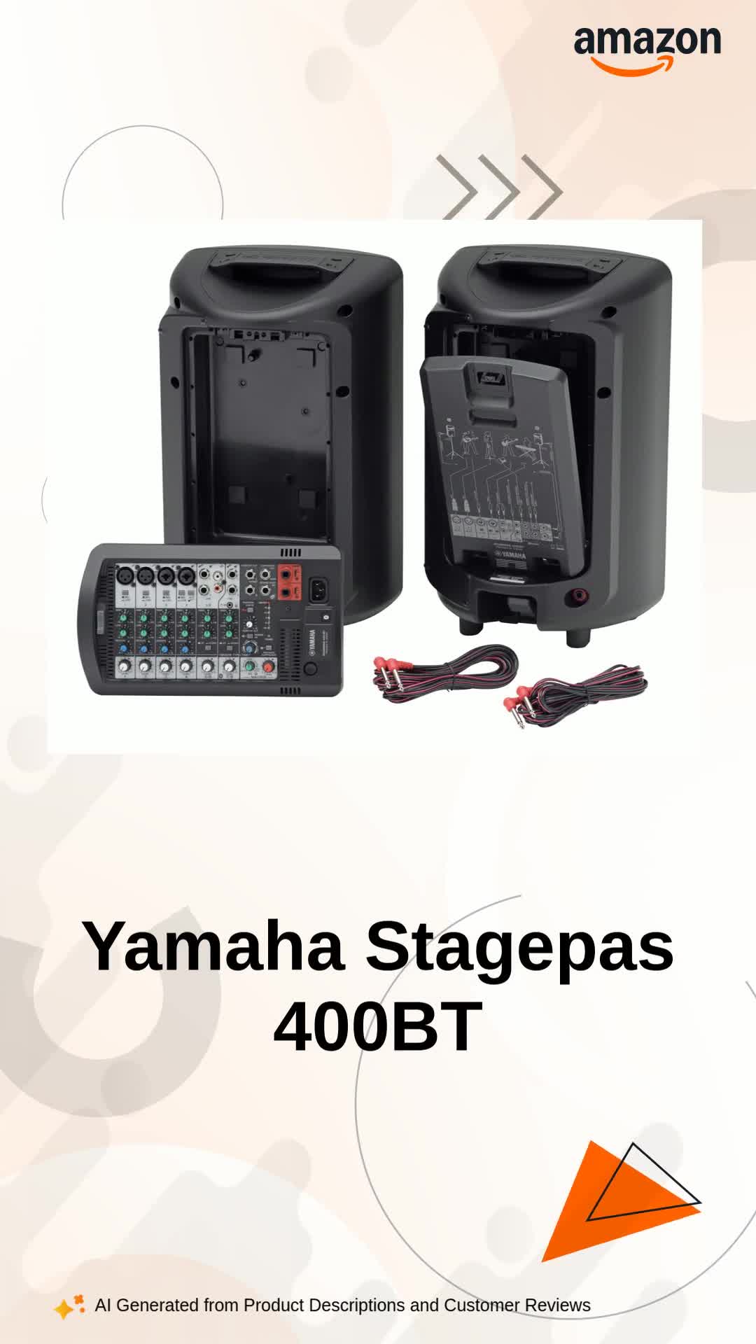 Yamaha Stagepas 400BT Portable PA System