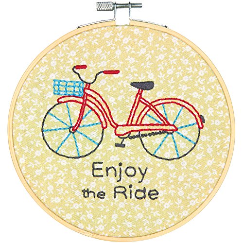 Image of Dimensions 'Enjoy the Ride' Mini Embroidery Kit for Beginners, 6''