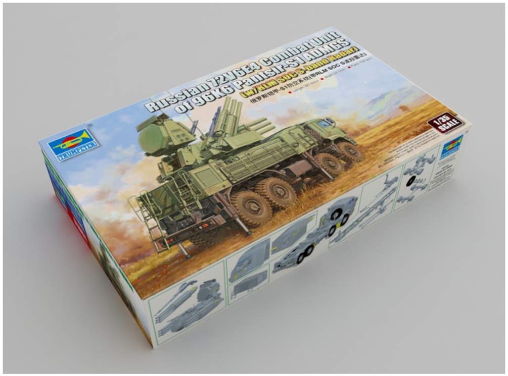 Trumpeter TRP01061 1:35 Russian 72V6E4 Combat Unit of 96K6 Pantsir-S1 ADMGS with RLM SOC S-Band Rada