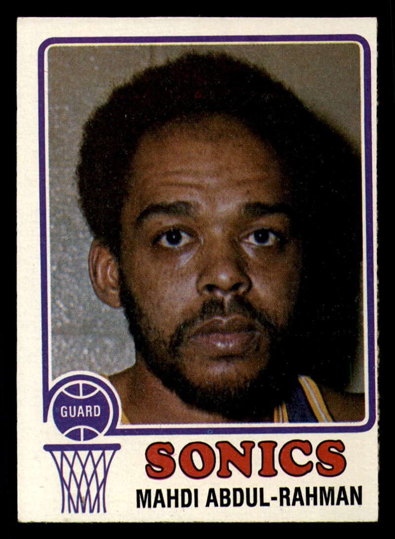 Basketball NBA 1973-74 Topps #128 Mahdi Abdul-Rahman EX Excellent