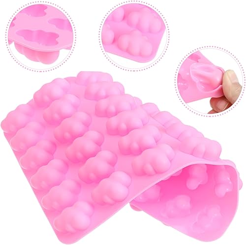 Miniatura 5 de Cabilock Moldes de silicona en forma de nube para chocolate, antiadherentes, de grado alimenticio, para chocolate, gelatina, rosa caramelo