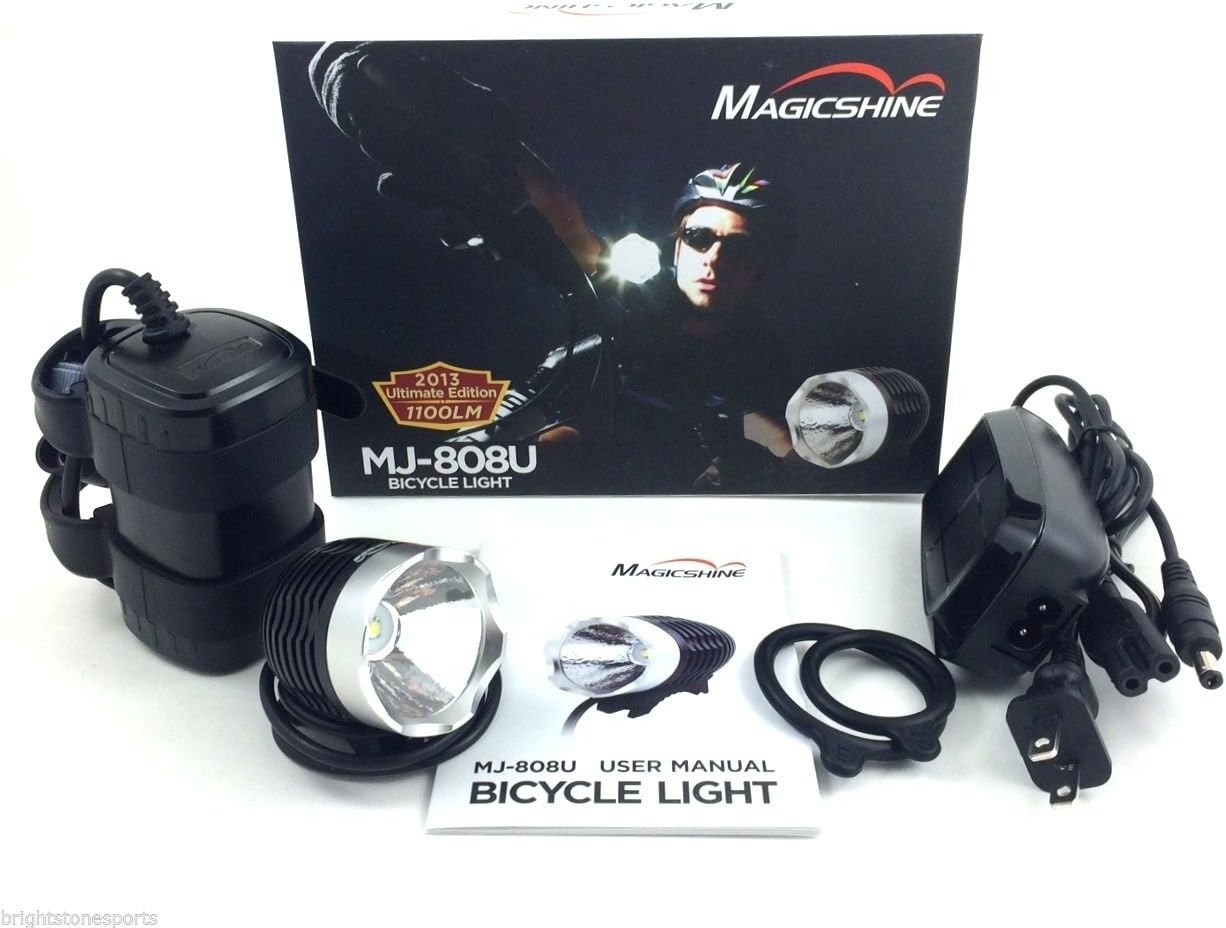 MagicShine MJ808U 3 mode 1100 Lumen Bike Light New 6038 battery - free ext cable