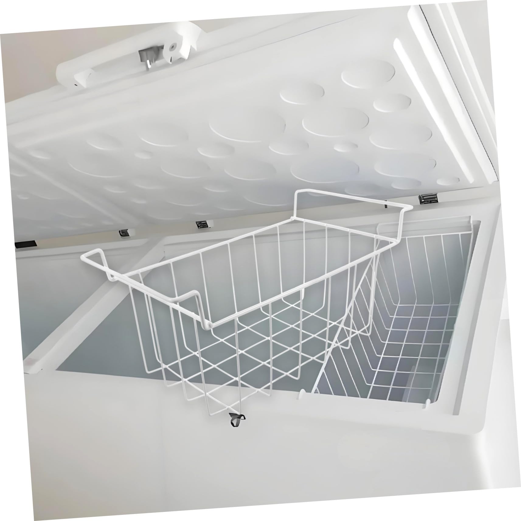 Pojemnik do zamrażania z drutu metalowego do układania w stos, głęboka zamrażarka i refrirator Sto Solut do żywności, AC i nizowanego kartonu - oszczędność miejsca kuchnia nizer