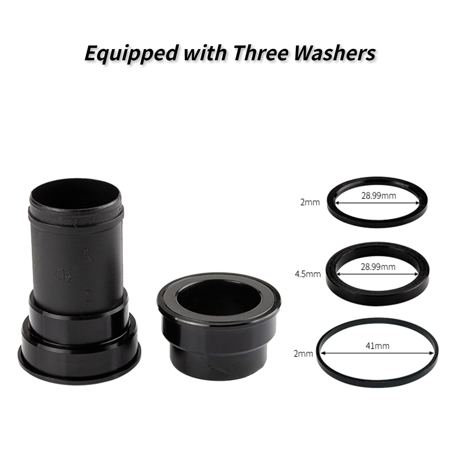 Wheels Manufacturing Pressfit BB86 Eje de pedalier, pedalier Integrado de aleación de Aluminio, pedalier de Bicicleta de Carretera para Accesorios de Sportinggoods Bicicletas Y Repuestos