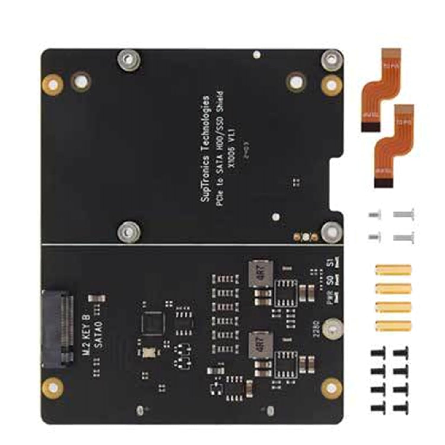 ゴイフォジ X1006 PCIe から 2.5 インチ ソリッド ディスク拡張ボード (ダブル ストレージ対応アダプタ ボード付き)