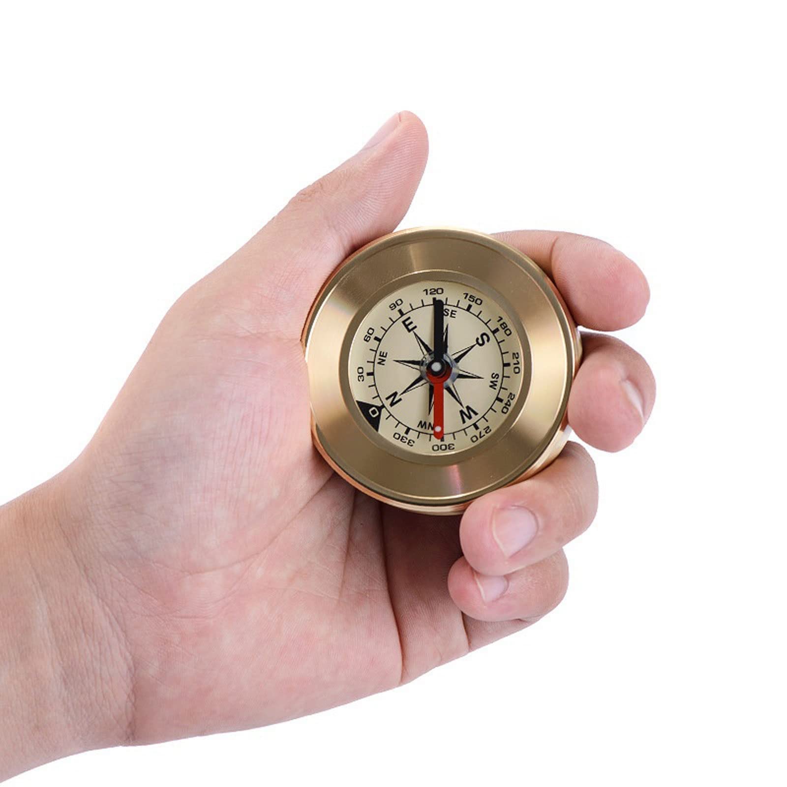 Kompas Mini Camping Marching Lensatic Compass Magnifier Gold Wild Survival Nawigacja Noctilucent