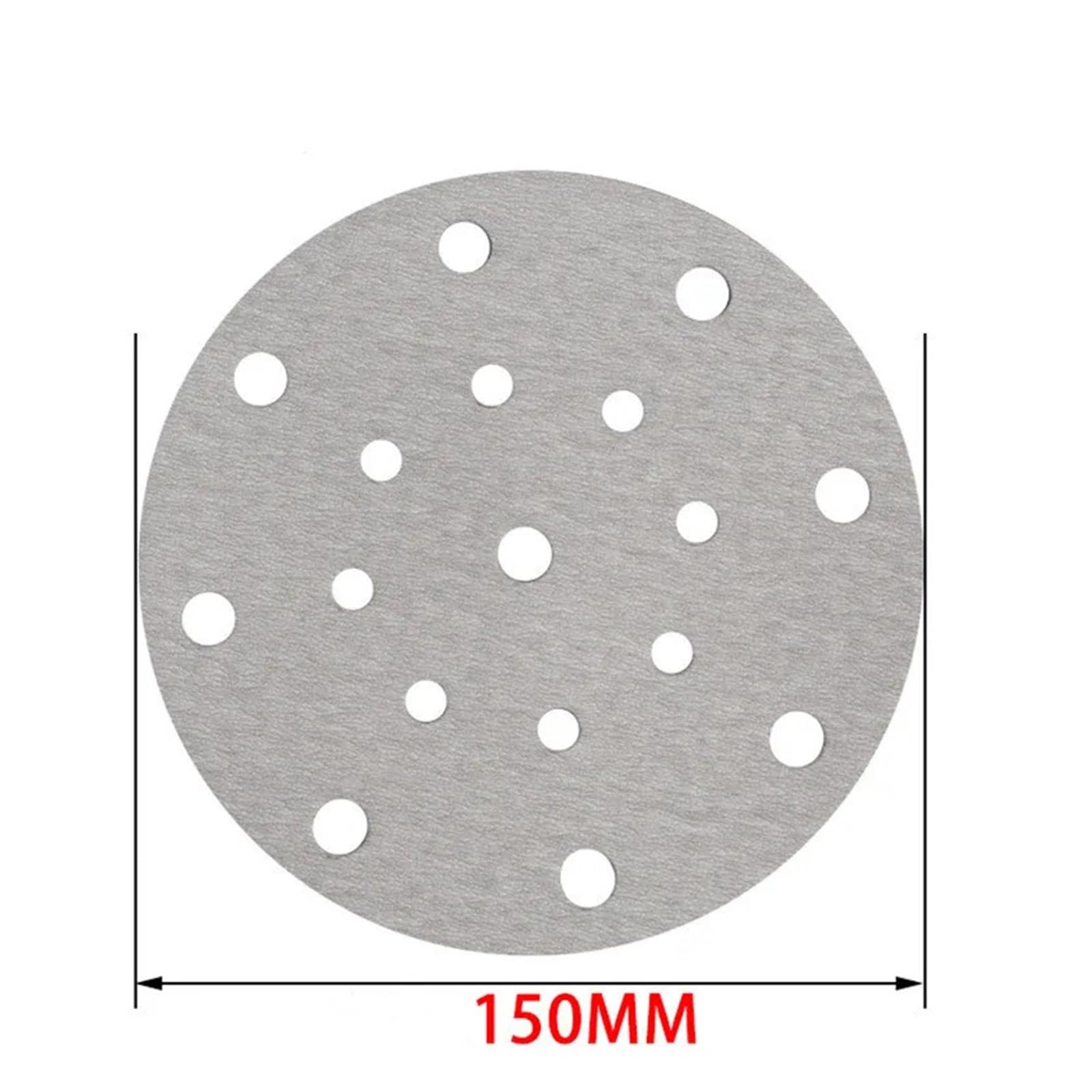 100 Stück 6 Zoll 150 mm 17 Loch 60–1000 Körnung Schleifscheiben. Hochwertiger, robuster Klettverschluss for Exzenterschleifer