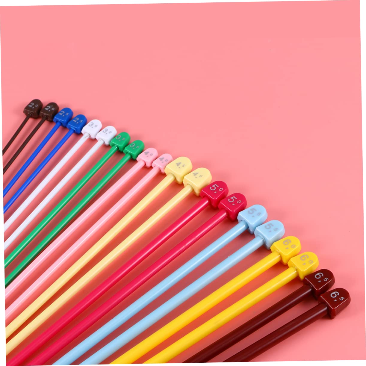 Lurrose 2sets Gerade Single Spitz Strick Nadeln Häkeln Haken Set Draht 10pairs * 2