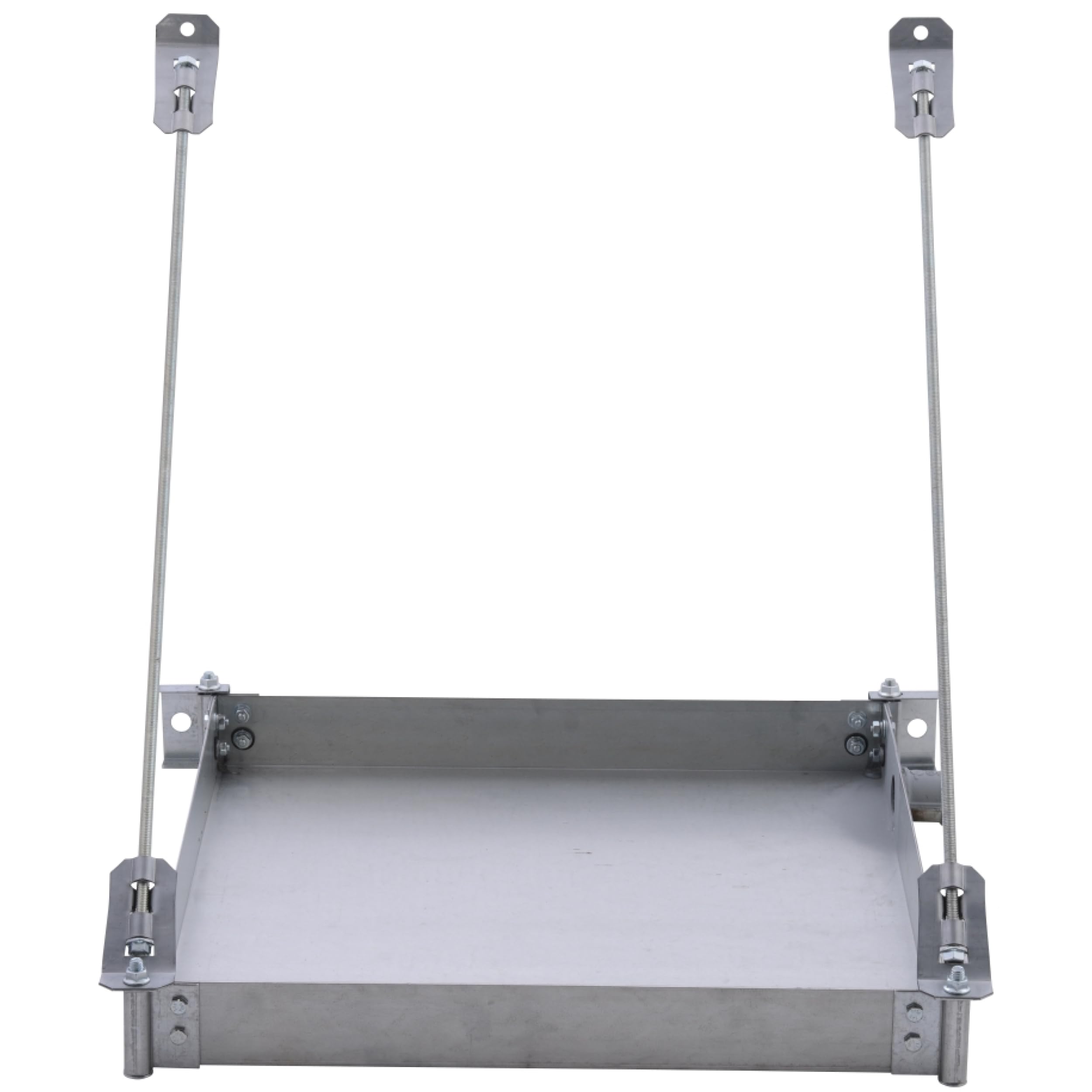 QuickStand 24 Inch Wall Mounted Water Heater Platform, Up to 20 Gallons, Steel Drain Fitting, Hanging, 30-SWHP-WM