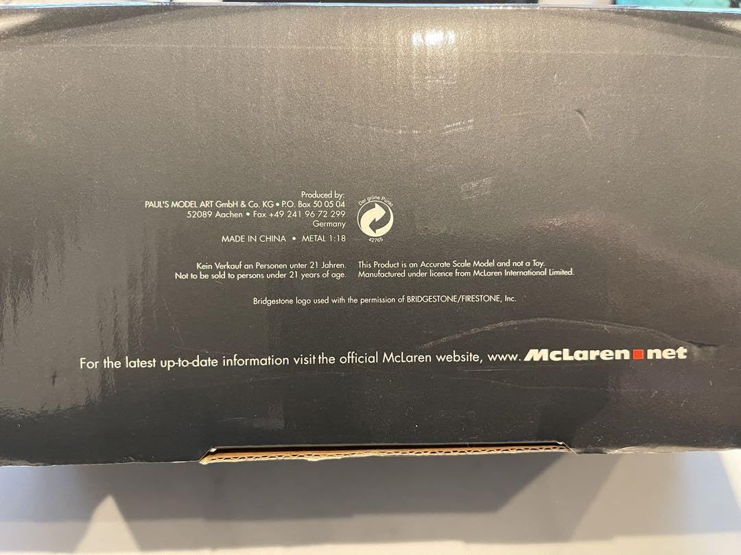 Amazon.co.jp: マクラーレン メルセデス ウエスト ロゴ仕様1 18