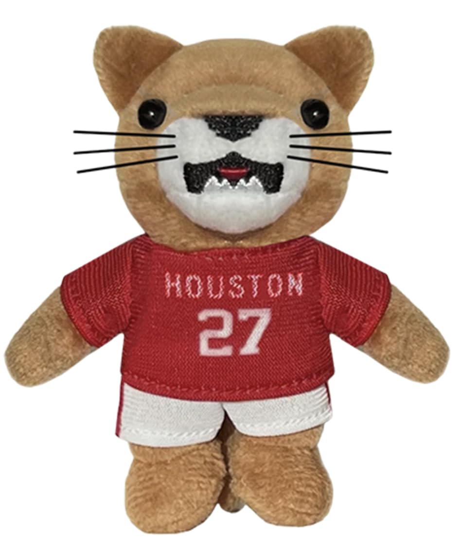 Bobbi-Dobbiez Mini Attachable Plushie: University of Houston Shasta Mascot