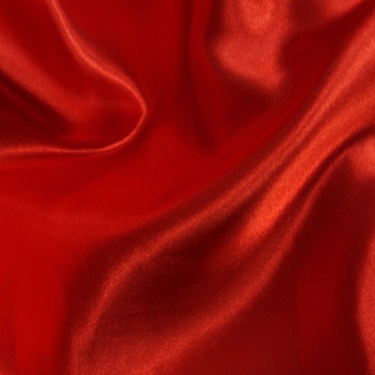 EU Fabrics Duchess Satin Polyester Fabric | Bridal Satin Material for Wedding and Prom Dresses | High-Quality Dressmaking Fabric for Drapes, Curtains, and Dancewear (Red, 1 METRE X 150CM)