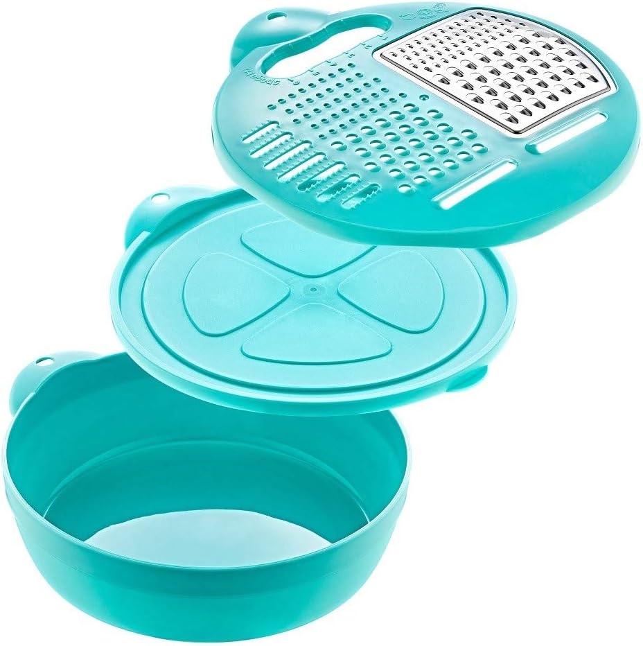 Casaculina Perfecto Grater + Bowl + Lid 3in1 Set, 7 Chapter 5 Function
