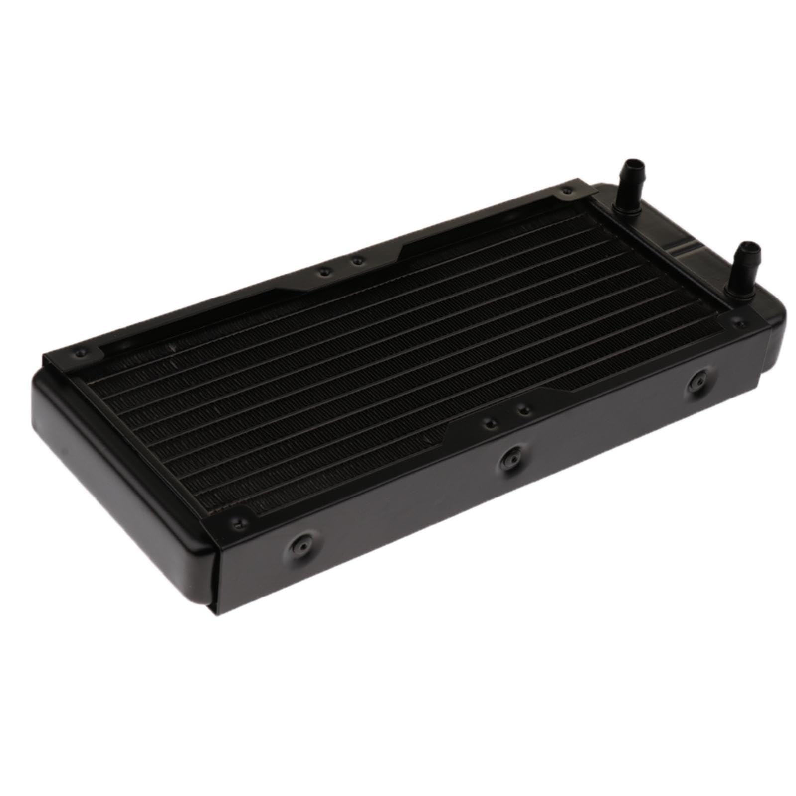 Amazon | PCバイク用水冷ラジエーター 240mm 10パイプ 液体熱交換器