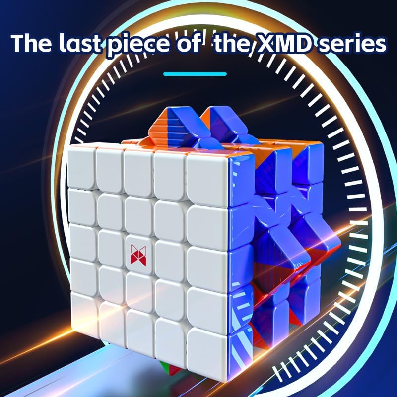 Bukefuno QY Toys Hong M Ball Core UV 5x5 Speed Cube X Man Hong 5x5 Magnetic 2024 Speed Cube Stickerless 5x5x5 Flagship (Ball-Core UV Coated)