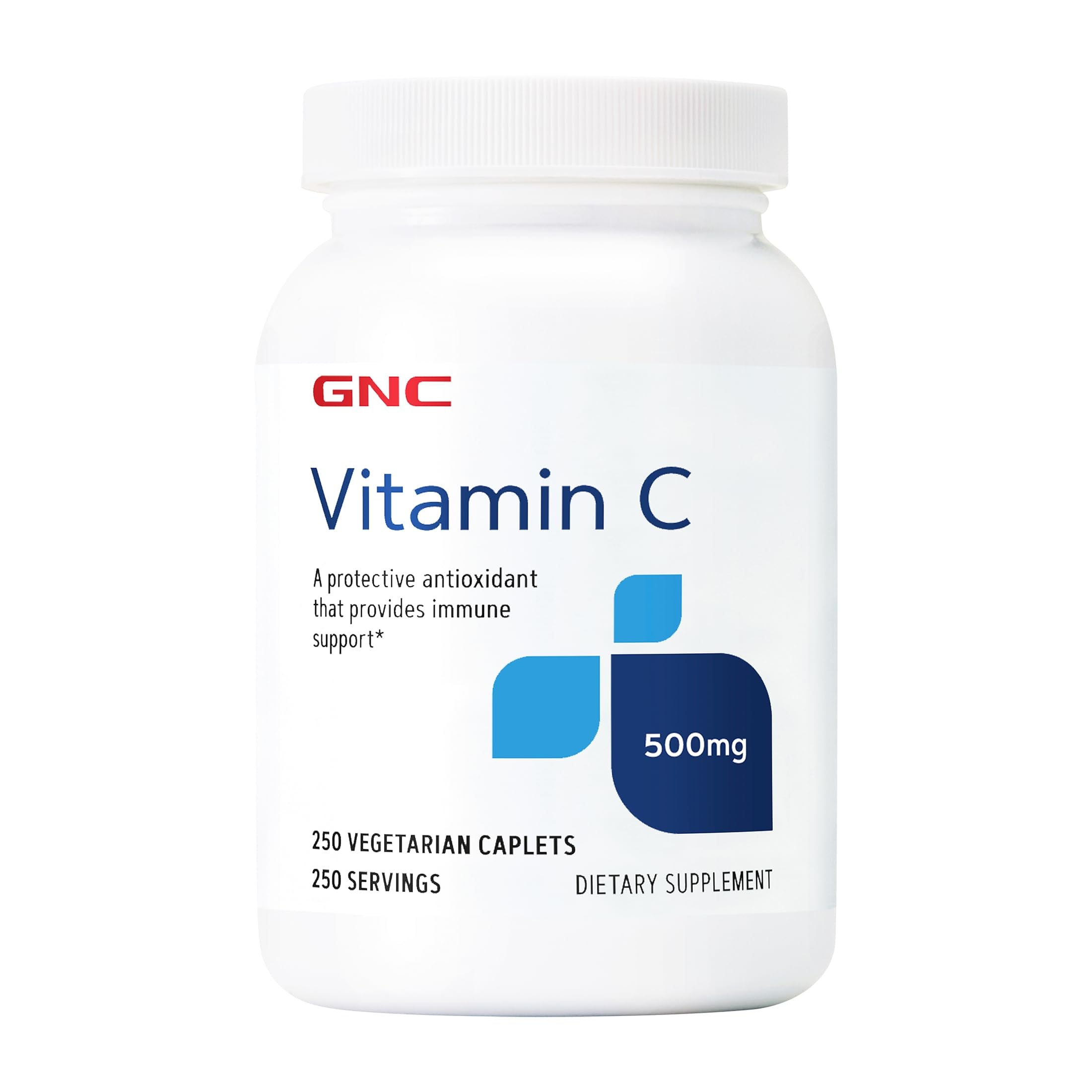 GNC Vitamin C 500mg, Provides Immune Support, 250 Caplets